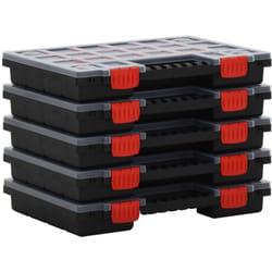 Vidaxl - Boîtes d'assortiment 5 pcs 34,5x25x5 cm Polypropylène
