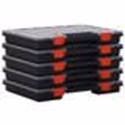 vidaXL Boîtes d'assortiment 5 pcs 40x30x5 cm Polypropylène