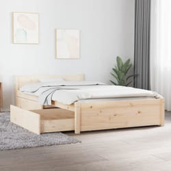 vidaXL Cadre de lit avec tiroirs 100x200 cm 3103488