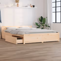 Ajoutez une touche moderne à votre chambre à coucher avec ce cadre de lit en bois classique ! Il apportera une touche pratiqu ...