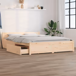 Ajoutez une touche moderne à votre chambre à coucher avec notre cadre de lit en bois classique ! Il apportera une touche prat ...