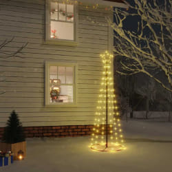 VidaXL Arbre de Noël cône LED 180 cm