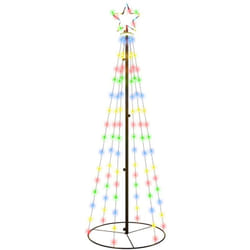 Vidaxl - Arbre de Noël cône 108 led Colorées 70x180 cm