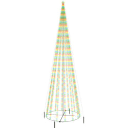 Vidaxl - Arbre de Noël cône 1134 led Colorées 230x800 cm