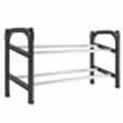 vidaXL Meuble à chaussures extensible avec 2 étagères 119x24x37 cm - TU