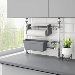 vidaXL Organisateur de cuisine réglable Aluminium