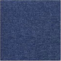 vidaXL Panneaux muraux 12 pcs Bleu 30x30 cm Tissu 1,08 m²