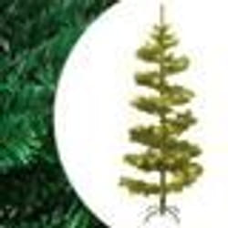 vidaXL Arbre de Noël hélicoïdal pré-éclairé et support vert 150 cm PVC - TU