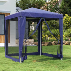 Vidaxl - Tente de fête avec 4 parois latérales en maille Bleu 2x2 m pehd