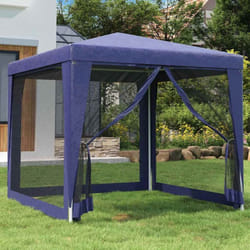 Vidaxl - Tente de fête avec 4 parois latérales en maille Bleu 2,5x2,5 m