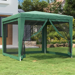 Vidaxl - Tente de fête avec 4 parois latérales en maille Vert 3x3 m pehd