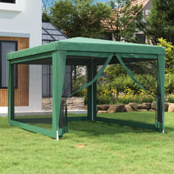 Vidaxl - Tente de fête avec 4 parois latérales en maille Vert 3x4 m pehd