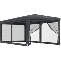 Vidaxl - Tente de fête avec 6 parois latérales en maille Anthracite 3x6m