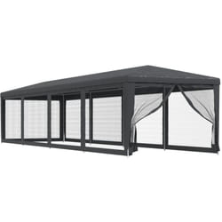 vidaXL Tente de fête et 10 parois latérales en maille Anthracite 3x12m - TU