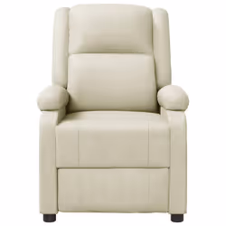 VidaXL 344182 Fauteuil massant électrique Crème