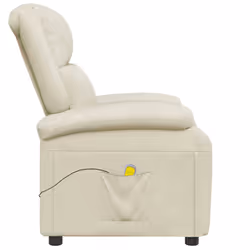 VidaXL 344182 Fauteuil massant électrique Crème - Vue supplémentaire 4