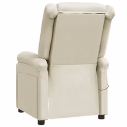 VidaXL 344182 Fauteuil massant électrique Crème - Vue supplémentaire 5