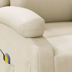 VidaXL 344182 Fauteuil massant électrique Crème - Vue supplémentaire 8