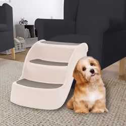 L'escalier pour chien à 3 marches est idéal pour les petits chats et les chiens pour atteindre facilement la voiture ou le ca ...