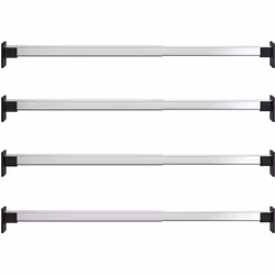 Rangez et organisez votre garde-robe avec ces tringles télescopiques ! Cadre stable : le cadre en aluminium de cette barre de ...