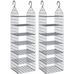 Vidaxl - Organisateur de garde-robe suspendu avec 7 étagères 2 pcs n/a