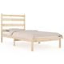 vidaXL Cadre de lit sans matelas bois de pin massif - 90 x 190 cm