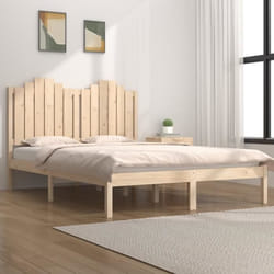 vidaXL Cadre de lit Bois de pin massif 140x200 cm - 140 x 200 cm