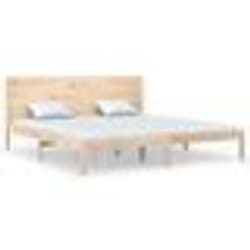 vidaXL Cadre de lit sans matelas 200x200 cm bois massif de pin - 200 x 200 cm