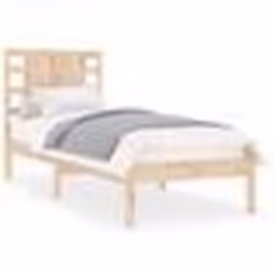 vidaXL Cadre de lit bois massif 90x190 cm simple 3104183