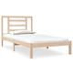vidaXL Cadre de lit sans matelas 90x190 cm bois de pin massif - 90 x 190 cm