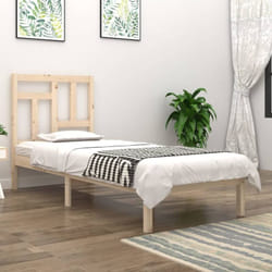 Cadre de lit Bois de pin massif 90x190 cm Simple