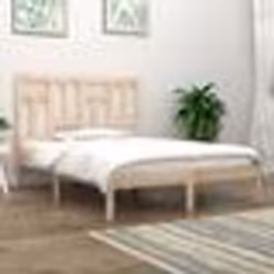 vidaXL Cadre de lit sans matelas 135x190 cm bois massif - 135 x 190 cm