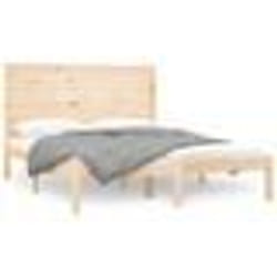 vidaXL Cadre de lit sans matelas 140x200 cm bois massif - 140 x 200 cm