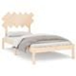 vidaXL Cadre de lit sans matelas 100x200 cm bois massif - 100 x 200 cm