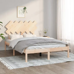 vidaXL Cadre de lit bois massif 120x200 cm