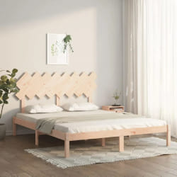 vidaXL Cadre de lit bois massif 160x200 cm