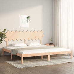 vidaXL Cadre de lit sans matelas 200x200 cm bois massif - 200 x 200 cm