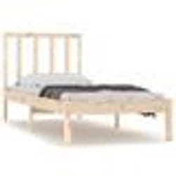 vidaXL Cadre de lit sans matelas bois de pin massif 90x190 cm - 90 x 190 cm