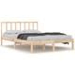vidaXL Cadre de lit sans matelas bois massif de pin 140x200 cm - 140 x 200 cm