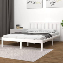 Vidaxl - Pin de lit en bois massif 140x200 cm disponible en différentes couleurs Couleur : Blanc