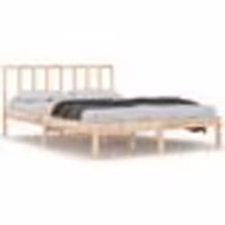 vidaXL Cadre de lit sans matelas bois massif de pin 135x190 cm - 135 x 190 cm