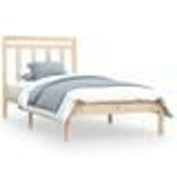 vidaXL Cadre de lit sans matelas 90x200 cm bois massif - 90 x 200 cm
