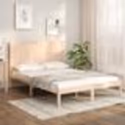 vidaXL Cadre de lit sans matelas 140x190 cm bois de pin massif - 140 x 190 cm