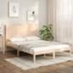 vidaXL Cadre de lit sans matelas 140x190 cm bois de pin massif - 140 x 190 cm
