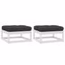 vidaXL Cadre de lit sans matelas noir bois massif 140x190 cm - 140 x 190 cm