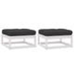 vidaXL Cadre de lit sans matelas noir bois massif 140x190 cm - 140 x 190 cm