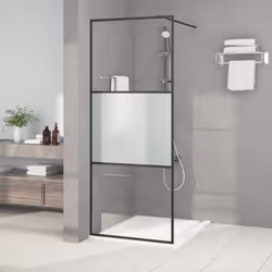 Apportez une nouvelle apparence esthétique à votre salle de bain avec ce mur de douche moderne en verre ESG ! Structure solid ...