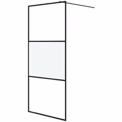 Apportez une nouvelle apparence esthétique à votre salle de bain avec ce mur de douche moderne en verre ESG ! Structure solid ...
