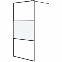 Apportez une nouvelle apparence esthétique à votre salle de bain avec ce mur de douche moderne en verre ESG ! Structure solid ...