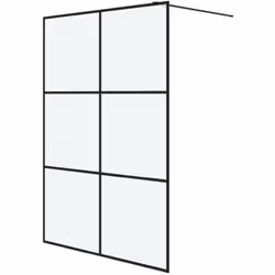 Apportez une nouvelle apparence esthétique à votre salle de bain avec ce mur de douche moderne en verre ESG ! Structure solid ...